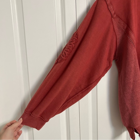 Aerie Keep It Light Crochet Crew Sweatshirt - Picture 10 of 12